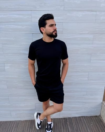 T-shirt pima Macêdo Preto 01
